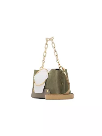 Yuzefi Green Leather Mini Delila Body Chain Bag - Farfetch