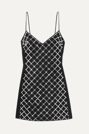 David Koma | Embellished cady mini dress | NET-A-PORTER.COM