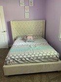 Elephant Stripe Quilt Bedding Set Turquoise/Pink