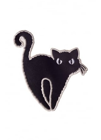 Banned Apparel Black Cat Patch | Attitude Clothing