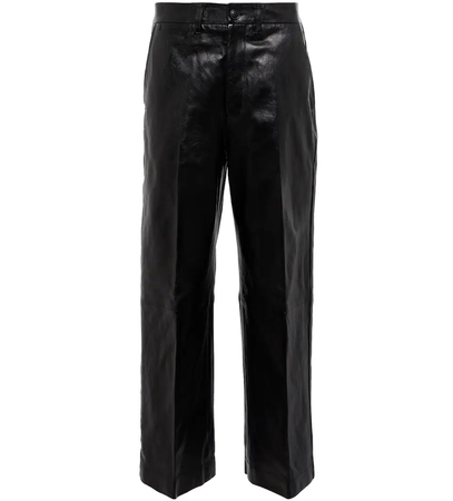 POLO RALPH LAUREN Cropped leather pants