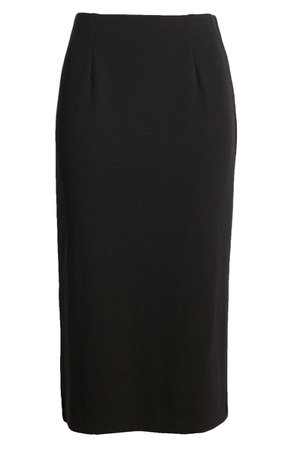 Halogen® Knit Pencil Skirt (Regular & Petite) black