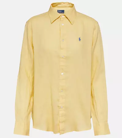 Linen Shirt in Yellow - Polo Ralph Lauren | Mytheresa