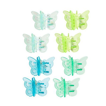 SO® Cool Tone Shiny Butterfly Hair Clip Set