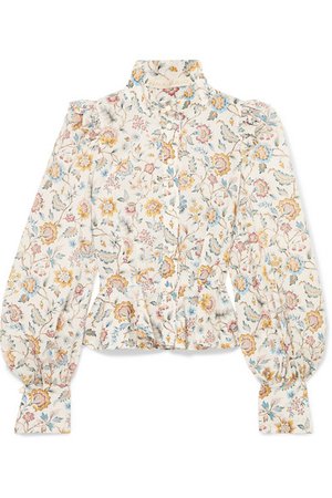 Anna Mason | Laila floral-print cotton-poplin blouse | NET-A-PORTER.COM