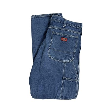 Dickies Jeans, with carpenter pocket. Size 36x32, in... - Depop
