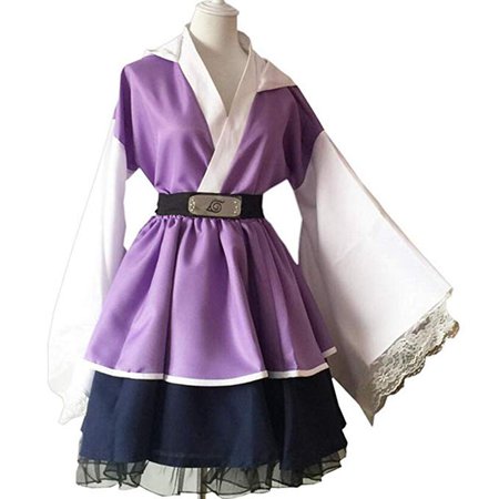 Amazon.com: NSOKing Naruto Shippuden Hyuga Hinata Lolita Kimono Dress Cosplay Costume: Clothing