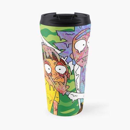 "Trippy Rick and Morty " Travel Mug by smullarkey15 | Redbubble