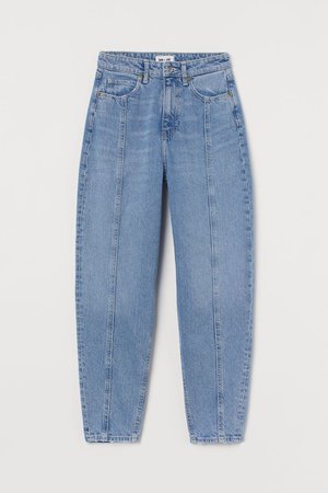 Loose Fit Mom Jeans - Light denim blue - Ladies | H&M CA