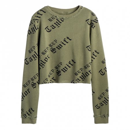 taylor swift ladies olive crop long sleeve top - Buscar con Google