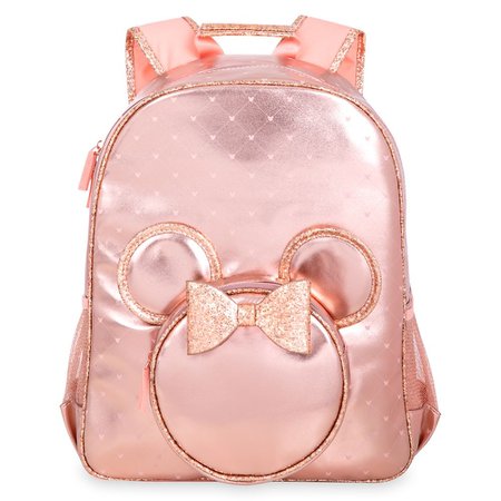 rose gold Mickey Mouse backpack
