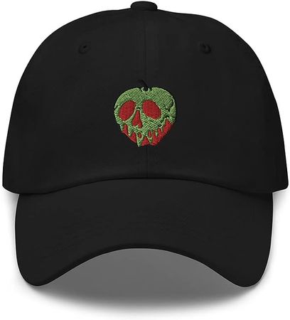Poison Apple Embroidered Baseball Hat Cotton Adjustable Dad Hat, Disneybound Hat at Amazon Men’s Clothing store
