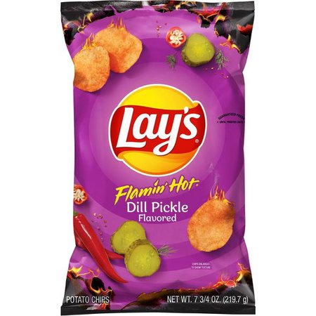 Lay's Flamin' Hot Dill Pickle Potato Chips - 7.75oz : Target