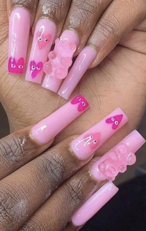 Teddy Bear nails