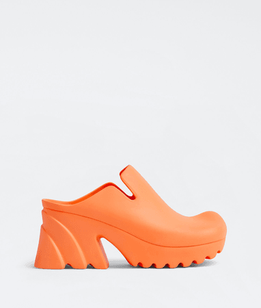 orange mule shoe cute high