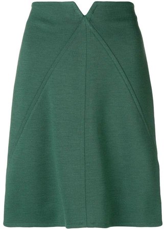 high-waisted short skirt