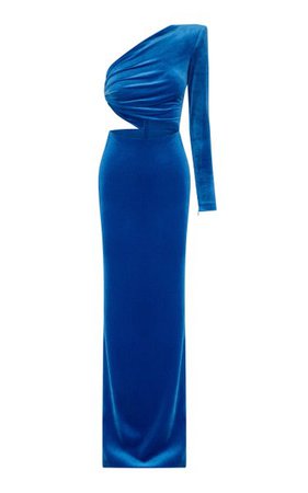 Harding One-Shoulder Velvet Maxi Dress By Alex Perry | Moda Operandi