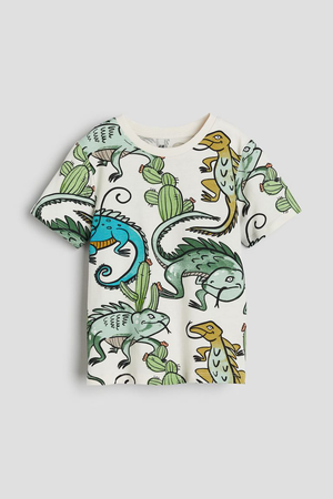 H&M lizard shirt