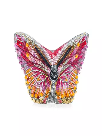 Shop Judith Leiber Couture Butterfly Fireclipper Crystal Clutch | Saks Fifth Avenue