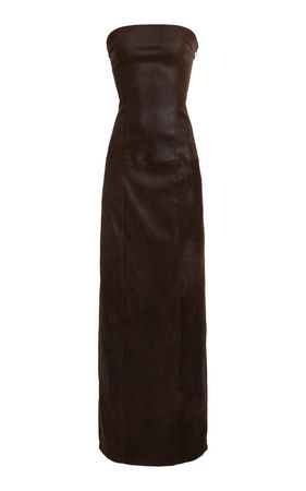 Leather Bustier Maxi Dress By Ludovic De Saint Sernin | Moda Operandi