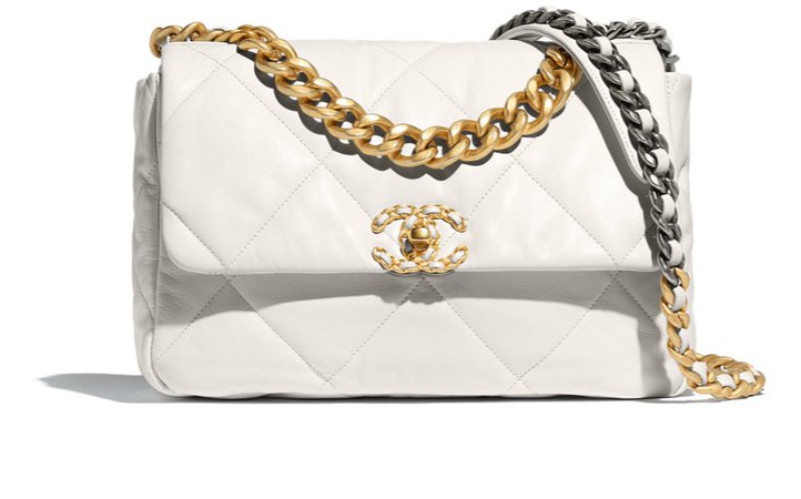 white Chanel purse