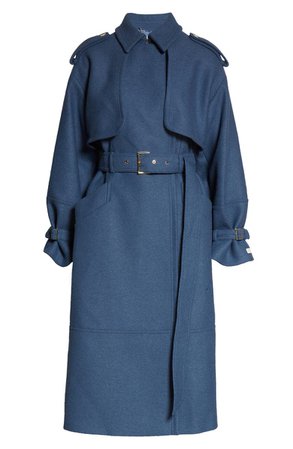 Ted Baker London Liiliey Boiled Wool Trench Coat | Nordstrom