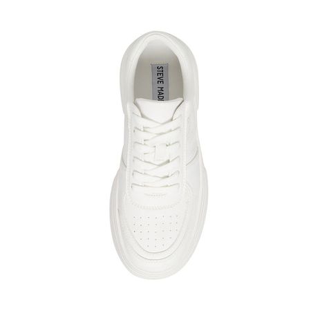 PERRIN White Low Top Lace Up Sneaker | Women's Sneakers – Steve Madden