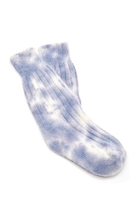 Yosemite Tie-Dye Ribbed Cashmere Socks by The Elder Statesman | Moda Operandi
