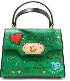 DOLCE & GABBANA Welcome small printed leather tote$3,395