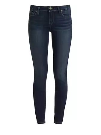 Shop Paige Verdugo Transcend Mid-Rise Ankle Skinny Jeans | Saks Fifth Avenue