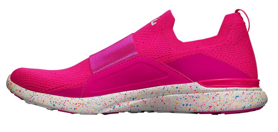 pink sneakers APL