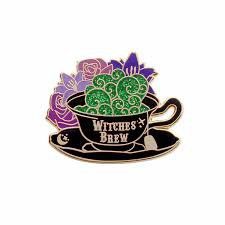 witchy activist pin