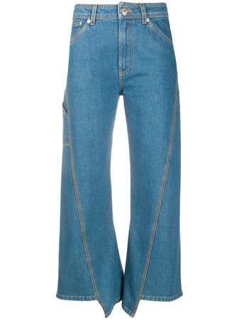 LANVIN, Cropped Panel Jeans