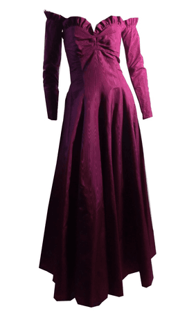 magenta vintage dress