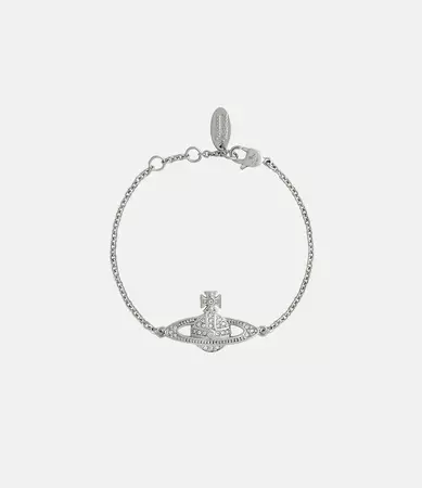 Mini Bas Relief Chain Bracelet in Silver for Women | Vivienne Westwood®