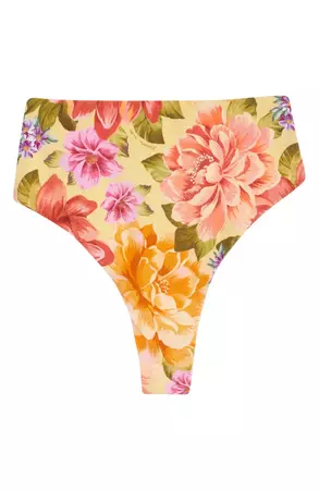 FARM Rio Lia Floral High Waist Bikini Bottoms | Nordstrom