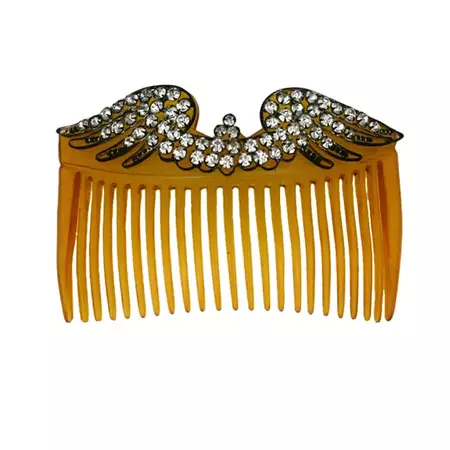 Edwardian Paste Wing Hair Comb For Sale at 1stDibs | edwardian hair comb