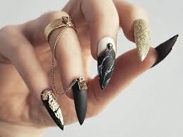 Anubis inspired nails