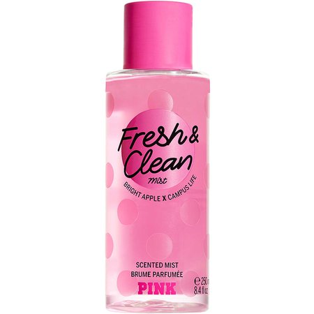 pink fresh & clean body mist