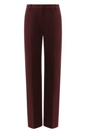 Женские бордовые однотонные брюки из хлопка LORO PIANA — купить за 68400 руб. в интернет-магазине ЦУМ, арт. FAI3516