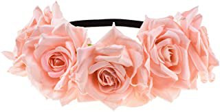 Amazon.com: Pink rose headband - Women: Clothing, Shoes & Jewelry