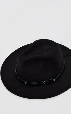 Tan Pu Snake Trim Fedora Hat | Accessories | PrettyLittleThing