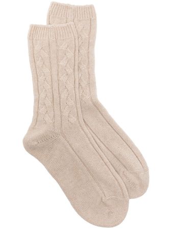 Johnstons Of Elgin cable-knit Ankle Socks - Farfetch