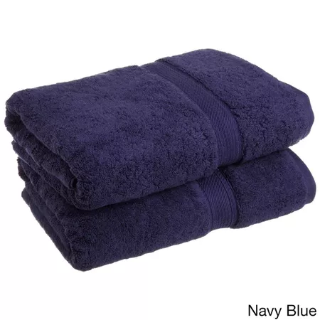 Shop Superior Luxurious & Absorbent 900 GSM Combed Cotton Bath Towel (Set of 2) - Free Shipping On Orders Over $45 - Overstock.com - 5840793