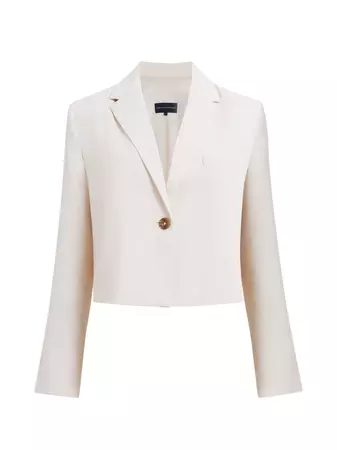 Harry Suiting Cropped Blazer Classic Cream | French Connection US
