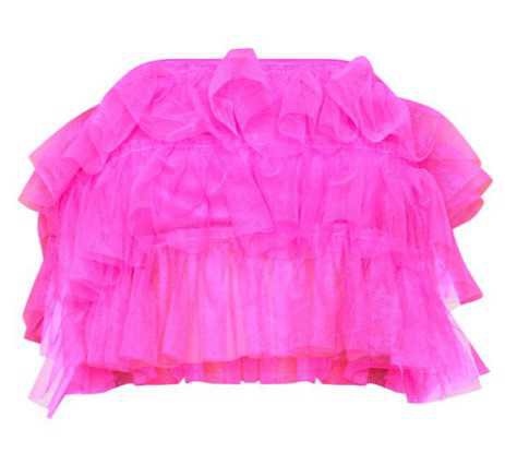 pink ruffle top