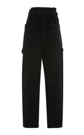 Inny High-Rise Belted Cotton Pants by Isabel Marant