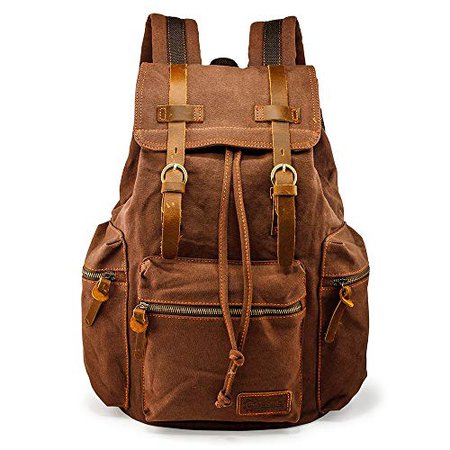 GEARONIC Vintage Canvas Backpack