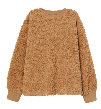 Fuzzy Tan Sweater