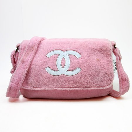 BrandValue: Take Chanel CHANEL slant; shoulder bag here mark ◆ pink x white pile x enamel ◆ novelty ◆ Lady's - h14282 | Rakuten Global Market